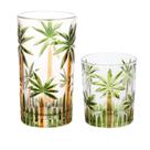 Jogo de Copos LongDrink e Wisky 12un de Cristal Palm Tree Rojemac