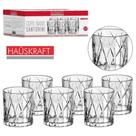 Jogo de Copos para Whisky Agua Santorini em Vidro com 6 Peças 315ml Hauskraft