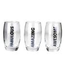 Jogo de Copos Salto com 3 Peças 280ml - A/CASA Jogo de Copos Salto com 3 Peças 280ml - A/CASA