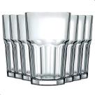 Jogo De Copos Vidro Kit 6 Peças 350ml Cozinha Água Suco Jogo De Copos Vidro Kit 6 Peças 350ml Cozinha Água Suco