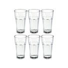 Jogo de Copos Vidro Refresco Bourbon 340ml 6 Peças Suco - Zn