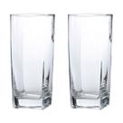 Jogo de Copos Vidro Texas 320ml Quadrado Suco Agua - 2Un