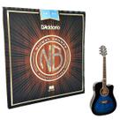 Jogo de Cordas Daddario Violão 012 Nickel Bronze Aço NB1253