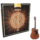 Jogo de Cordas Daddario Violão 012 Nickel Bronze Aço NB1256