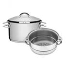 Jogo De Cozi-vapore Tramontina Solar Aço Inox 16cm 2 Peças Jogo De Cozi-vapore Tramontina Solar Aço Inox 16cm 2 Peças
