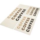 Jogo de Cozinha Coffee Plus 3Pçs 40x120+ 2 Capachos 40x60cm