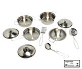 Jogo de Cozinha Lucy Braskit Panelinhas Inox com Acessorios Brinquedo Infantil