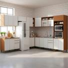 Jogo De Cozinha Modulada De Canto Com 10 Peças Armários Mdf Luana Com Balcão Para Pia Sem Tampo Cinamomo Branco Aramóveis Jogo De Cozinha Modulada De Canto Com 10 Peças Armários Mdf Luana Com Balcão Para Pia Sem Tampo Cinamomo Branco Aramóveis