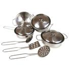 Jogo de Cozinha Panelinha Em Inox Brinquedo