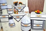 Jogo de Cozinha Ponto Cruz - Girassol