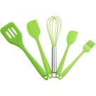 Jogo de Cozinha Silicone Kit 5 Peças de Colher Espátula Fue Pequena Pincel Batedores de ovos Jogo