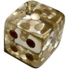Jogo De Dado 26mm (2,6cm) Transparente - EJ Games