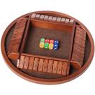 Jogo de dados Shut The Box Nicecho para 2-4 jogadores Family Brown