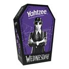 Jogo de Dados Yahtzee Wednesday Addams - Edição USAOPOLY com Copo em Formato de Caixão