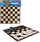 Jogo De Dama Com Tabuleiro De Madeira Mdf 24 Peças Educativo