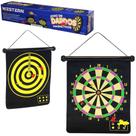 Jogo de dardos magneticos com alvo dupla face + 6 dardos 45x43cm - WESTERN