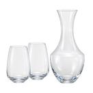 Jogo de Decanter e 2 copos em Cristal Ecológico 1,5 L Bohemia Jogo de Decanter e 2 copos em Cristal Ecológico 1,5 L Bohemia