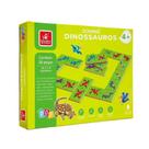 Jogo de Dominó Brincadeira de Criança Dinossauro 28 unidades