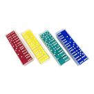 Jogo de domino cristal colorido