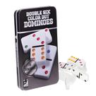 Jogo de Dominó Double Six Color Dot Dominoes 28 Peças