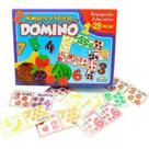 Jogo de Dominó Frutas e Números Educacional 28 Pçs - Mini Toys