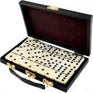 Jogo De Dominó Maleta 10mm 24 Peças Diversão Jogatina Jogo De Dominó Maleta 10mm 24 Peças Diversão Jogatina