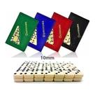 Jogo De Dominó Profissional GRANDE Com 28 Peça De Osso Estojo Maleta Cores Brincadeira Oferta Resistente Qualidade Ótima