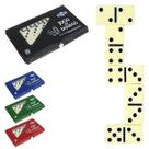 Jogo de Dominó Tabuleiro Estojo Pedras 7MM 28 Peças