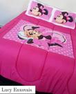 Jogo de Edredom Dupla Face Mickey e Minnie Queen 5 peças