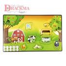 Jogo de encaixe animais fazendinha pedagógico colorido