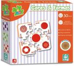 Jogo De Encaixe Infantil Cores E Formas Brinquedo em Madeira