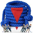 Jogo de equipe ao ar livre Tug of War Rope X XBEN 7,5 m azul