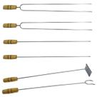 Jogo de espeto churrasco 60 cm 2 duplos 2 simples