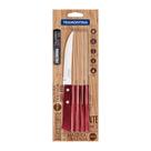 Jogo de Faca Inox para Churrasco com Serra e Cabo Polywood 6 Peças 5" - Tramontina