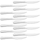 Jogo de Facas 12 Pçs para Restaurante Churrasco Mesa Posta Profissional Utensílio de Cozinha Talher Corte Inox Durável Resistente Jogo de Facas 12 Pçs para Restaurante Churrasco Mesa Posta Profissional Utensílio de Cozinha Talher Corte Inox Durável Resistente