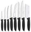 Jogo de Facas 8 Pcs Plenus Preto Tramontina