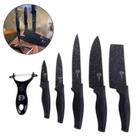 Jogo De Facas Churrasco Profissional Inox Antiaderente 6 Peças