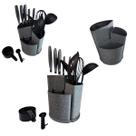 Jogo de Facas e Utensílios de Cozinha Completo - 22 Peças