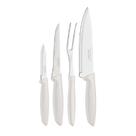 Jogo de Facas em Aço Inox 4 Peças Para Cozinha