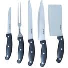 Jogo de Facas Inox Kit 5 Peças para Churrasco