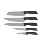 Jogo de facas oster dunkirk 5 peças em aço inox antiaderente com cabos ergonômicos Jogo de facas oster dunkirk 5 peças em aço inox antiaderente com cabos ergonômicos