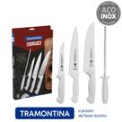 Jogo de Facas para Churrasco em Aço Inox 4 Peças - Tramontina Jogo de Facas para Churrasco em Aço Inox 4 Peças - Tramontina