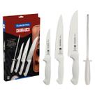 Jogo de Facas para Churrasco Tramontina Aço Inox Polipropileno 4 Peças Jogo de Facas para Churrasco Tramontina Aço Inox Polipropileno 4 Peças