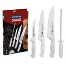 Jogo de Facas para Churrasco Tramontina em Aço Inox com Cabo Polipropileno 4 Peças Premium