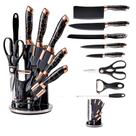 Jogo de Facas Profissional Kit Com 9 Peças Suporte Giratório