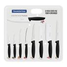 Jogo de facas tramontina 9 peças plenus laminas de aço inox kit de facas