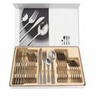 Jogo de Faqueiro 24 Peças Aço Inox Top Chef Completo para 6 Pessoas