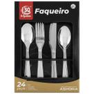 Jogo De Faqueiro Talheres Aço Inox 24pçs Jogo De Faqueiro Talheres Aço Inox 24pçs