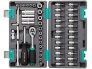 Jogo de Ferramentas 1/4" CRV 57 Peças - Stels