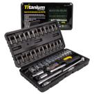 Jogo de Ferramentas com 48 Peças Titanium Completo, Profissional e com Maleta